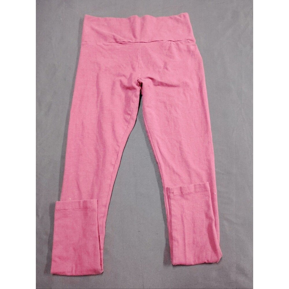Forever 21 Red Burgundy Fold-Over Waist Leggings